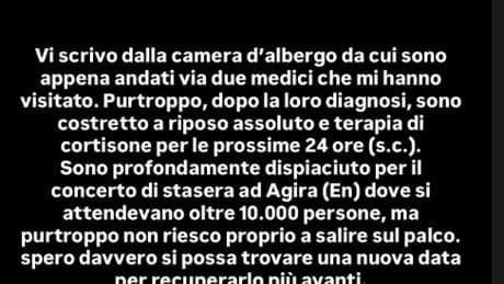 “Non riesco a salire sul palco nonostante le dosi massicce di cortisone”: Stash sta male e annulla i concerti dei The Kolors