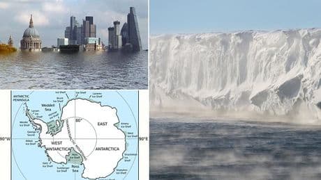 West Antarctic Ice Sheet is on the verge of a 'catastrophic' COLLAPSE - sparking 9.8ft of irreversible global sea level rise, scientists warn