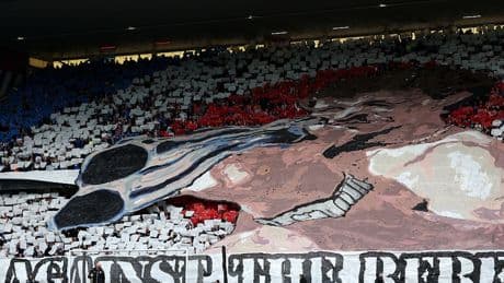 Rangers condemn bottle throwing and ‘unacceptable’ Graeme Souness tifo during Old Firm derby