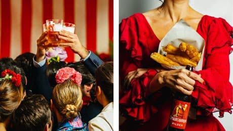 Cruzcampo servirá 3,7 millones de cervezas en 5 kilómetros de mostradores en la Feria de Abril de 2025