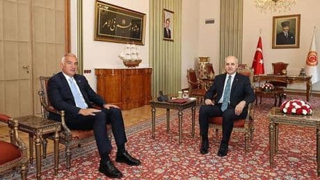 TBMM Başkanı Kurtulmuş, Bakan Ersoy'u kabul etti