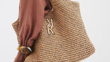 River Island’s trending raffia tote bag looks just like the YSL one for over £4k less