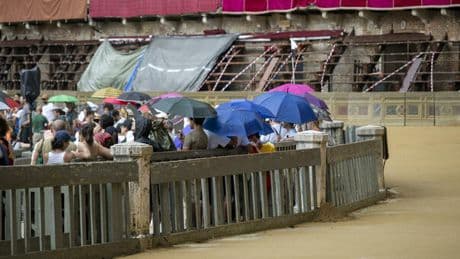 Allerta meteo in Toscana, tempesta di vento e blackout a Firenze: persone bloccate in ascensore. Rinviato il Palio di Siena per temporale