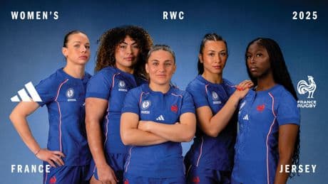 Rugby : en images, le nouveau maillot des Bleues pour la Coupe du monde