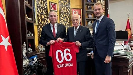 Gençlerbirliği’nden, MHP Genel Başkanı Devlet Bahçeli’ye ziyaret