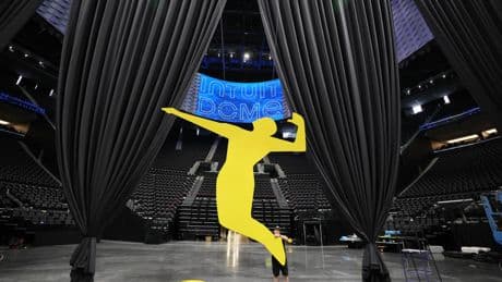 Video: Watch how Intuit Dome is transformed into Intuit Beach