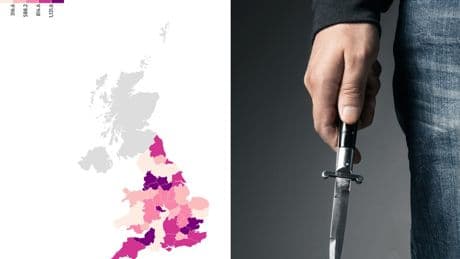 Mapped: Knife crime is rising - how many attacks in your area and why is it increasing?