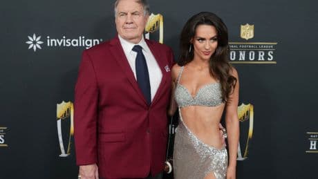 Bill Belichick appeared at NYU panel without Jordon Hudson — and with an ex-NFL comms VP