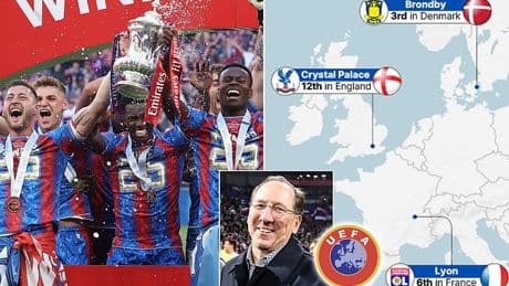 John Textor is hoping to SELL his stake in Crystal Palace as Eagles desperately attempt to avoid being kicked out of Europe after crunch talks with UEFA