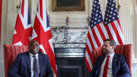Vance and Lammy Mix Fishing and Foreign Policy at UK Estate
