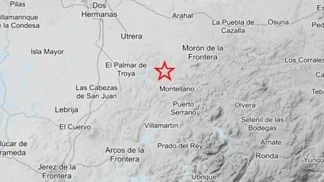 Registrado un seísmo de magnitud 3,6 en Sevilla con epicentro en El Coronil