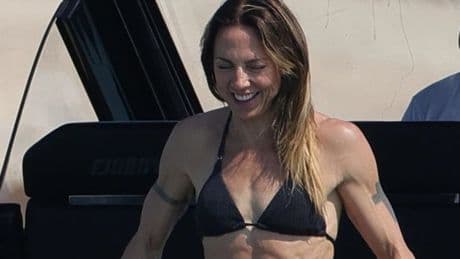 Mel C shows off jaw-dropping abs as she packs on PDA with boyfriend on swanky yacht