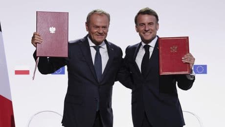 Traité de Nancy: Emmanuel Macron et Donald Tusk se jurent «assistance mutuelle» face à la Russie