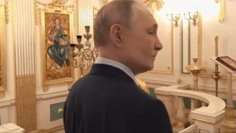 Putin shows off home chapel and favourite drink in bizarre Kremlin tour… and admits he ‘fights urge to punch people’