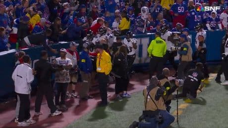 Lamar Jackson gets into wild skirmish with Bills fan after DeAndre Hopkins’ one-handed TD