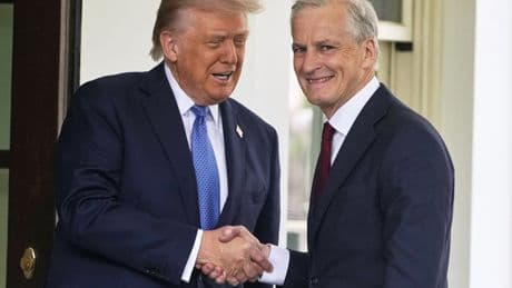 Trump meets Norway's prime minister to discuss trade, tariffs and Ukraine