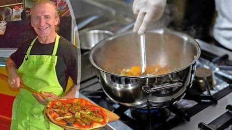 Pizzabakker kookt lichaamsdelen in pan met groenten om sporen moord uit te wissen