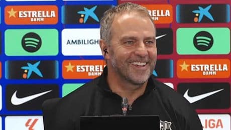 Los 'highlights' de la rueda de prensa de Flick antes del derbi