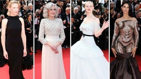 Cannes, le pagelle look: Jane Fonda incantevole (9), Cate Blanchett regina di eleganza (8), Mahlagha Jaberi copia Chiara Ferragni (4)