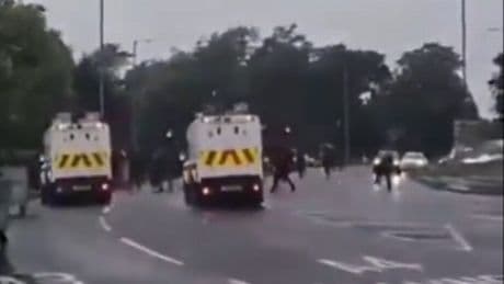 Northern Ireland riots LIVE: Fires burn in Portadown as rocks thrown at police