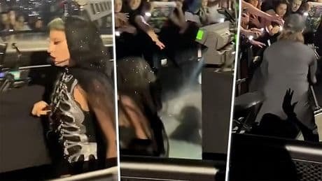 Lady Gaga hard onderuit tijdens optreden in Las Vegas