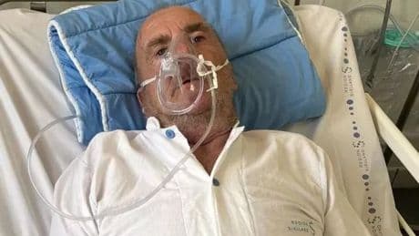 Hibs fan who collapsed at European match airlifted home from Denmark
