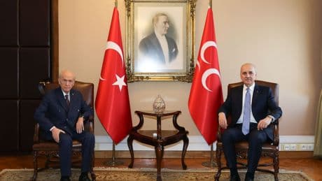 Bahçeli ile görüşen Numan Kurtulmuş: 'En kısa sürede komisyon kurulacak'