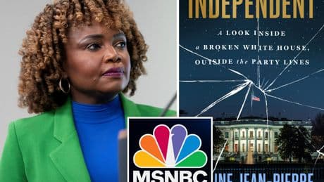 MSNBC conspicuously silent on fallout from ex-WH press secretary Karine Jean-Pierre’s explosive memoir