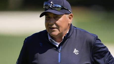 Cabrera makes it 2 senior majors in a week, rallying past Harrington at the Senior PGA