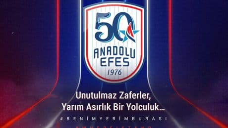 Anadolu Efes'e 50. sezonunda yeni logo