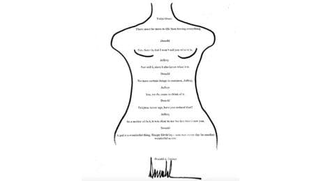 Publicada la carta soez de Trump a Epstein cuya existencia negaba el presidente de EEUU