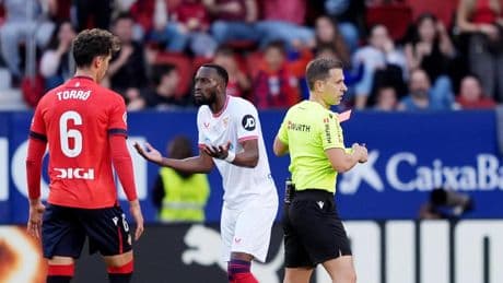 El Sevilla recurrirá la tarjeta roja a Lukébakio