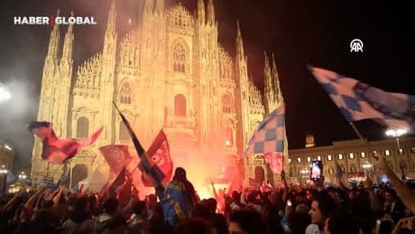 Napoli taraftarları Milano’da Serie A şampiyonluğunu böyle kutladı