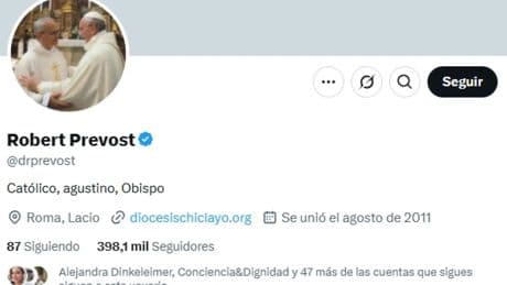 Los &#039;tuits&#039; más sonados del nuevo Papa: las opiniones de León XIV a través de lo que ha compartido en su cuenta de X