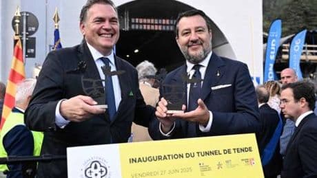 Riaperto il tunnel del Tenda. Salvini: "Ottimo risultato, torniamo a collegare Italia e Francia"