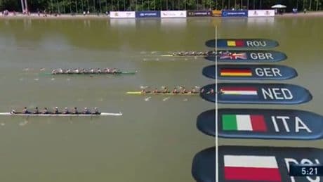 Zilver voor Holland Acht: Nederlanders tijdens EK in laatste meters gepasseerd door Britten