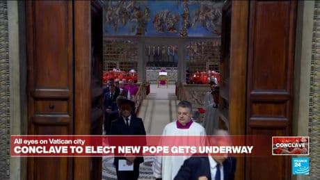 ‘Extra Omnes,’ meaning 'everybody out,' has been pronounced to start the Conclave