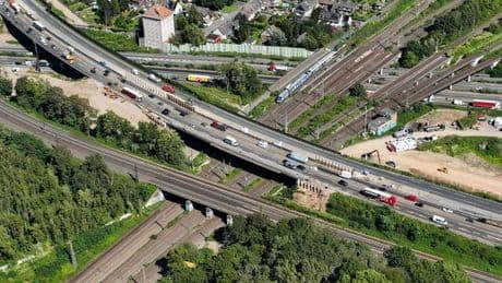 Bauarbeiten: Erneut Sperrungen am Autobahnkreuz Kaiserberg