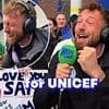 Emotional moment Sam Thompson is told he's raised over £1million for Unicef as he completes day four of gruelling 260-mile Soccer Aid challenge