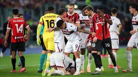 Lewis Ferguson sparks AC Milan fury as bloody nosed Scot runs risk of Coppa Italia final disaster