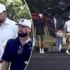 Travis Kelce splashes out on private helicopter to the Hamptons for boys' golf day... hours after NYC date night with Taylor Swift