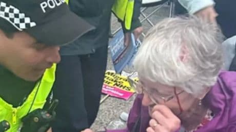 Woman, 64, left bloodied after being hit by sign during far-right protest in Edinburgh