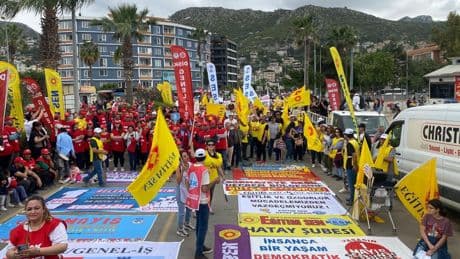 Hatay'da iki ilçede 1 Mayıs kutlaması