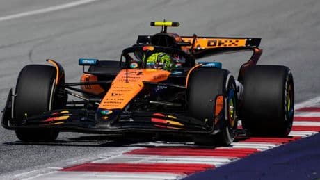 F1: Lando Norris keeps cool under intense pressure to secure McLaren one-two as Max Verstappen crashes out