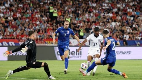 England breeze past Serbia with impressive away win