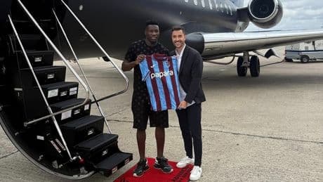 Trabzonspor'un yeni transferi Andre Onana, Trabzon'a geldi
