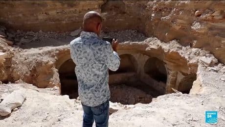 In Syria, an ancient tomb complex uncovers beneath the rubble