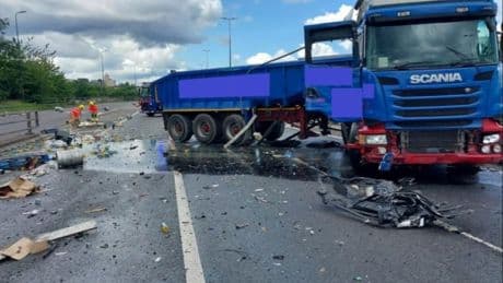 Major UK motorway closed 24 hours after eight car crash through reservations