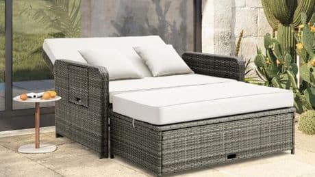 'Comfortable and versatile' rattan garden day bed with hidden storage slashed by almost £50