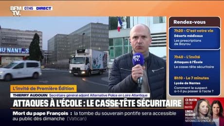 Attaque mortelle dans un lycée de Nantes: "Au début de sa garde à vue il était plutôt mutique", explique Thierry Audouin (Alternative Police)